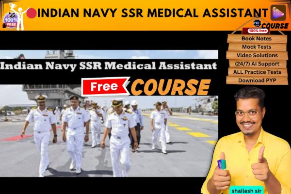 Indian Navy SSR Medical Assistant free course  cover