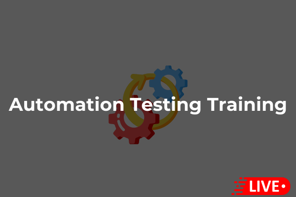 Automation Testing Live Class cover