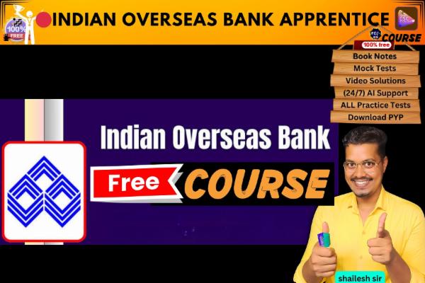 Indian Overseas Bank Apprentice free course  cover