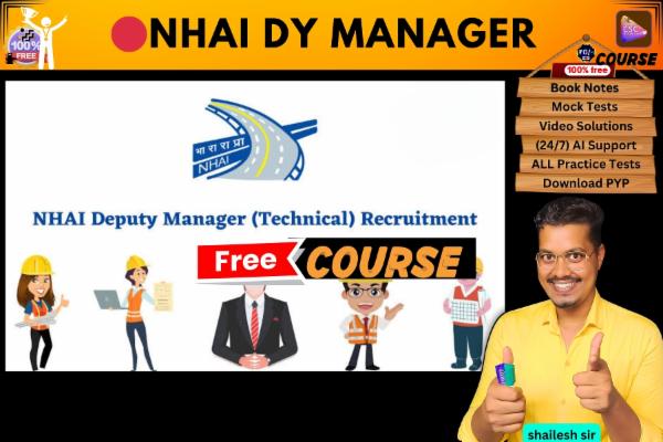 NHAI Dy Manager free course  cover