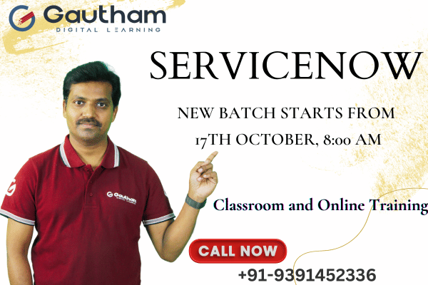 ServiceNow Live Classes : New Batch Starts from 17th October 2024 8:00 AM cover