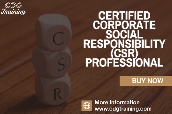 Certified Corporate Social Responsibility (CSR) Professional cover