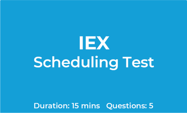 IEX Scheduling Test (Basic) cover