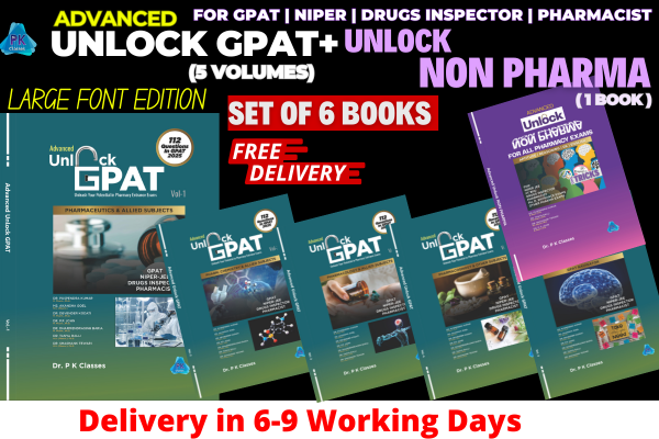 Advanced Unlock GPAT + Non Pharma (Set of 6 Books) | New Edition | GPAT & NIPER Complete Syllabus cover
