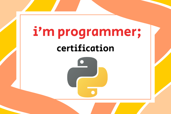 i'm programmer;® certification in Python cover