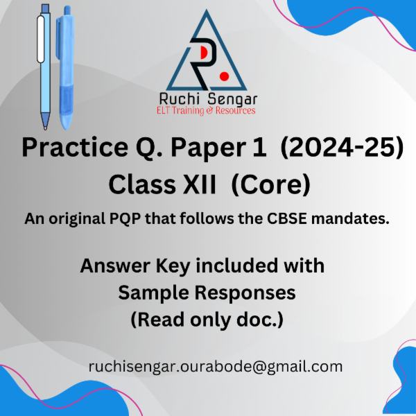 Practice Paper I (Class XII English Core ) 2024-25 cover