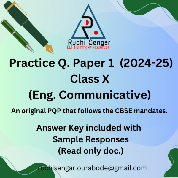 Practice Paper I (Class X Eng. Comm) 2024-25 cover