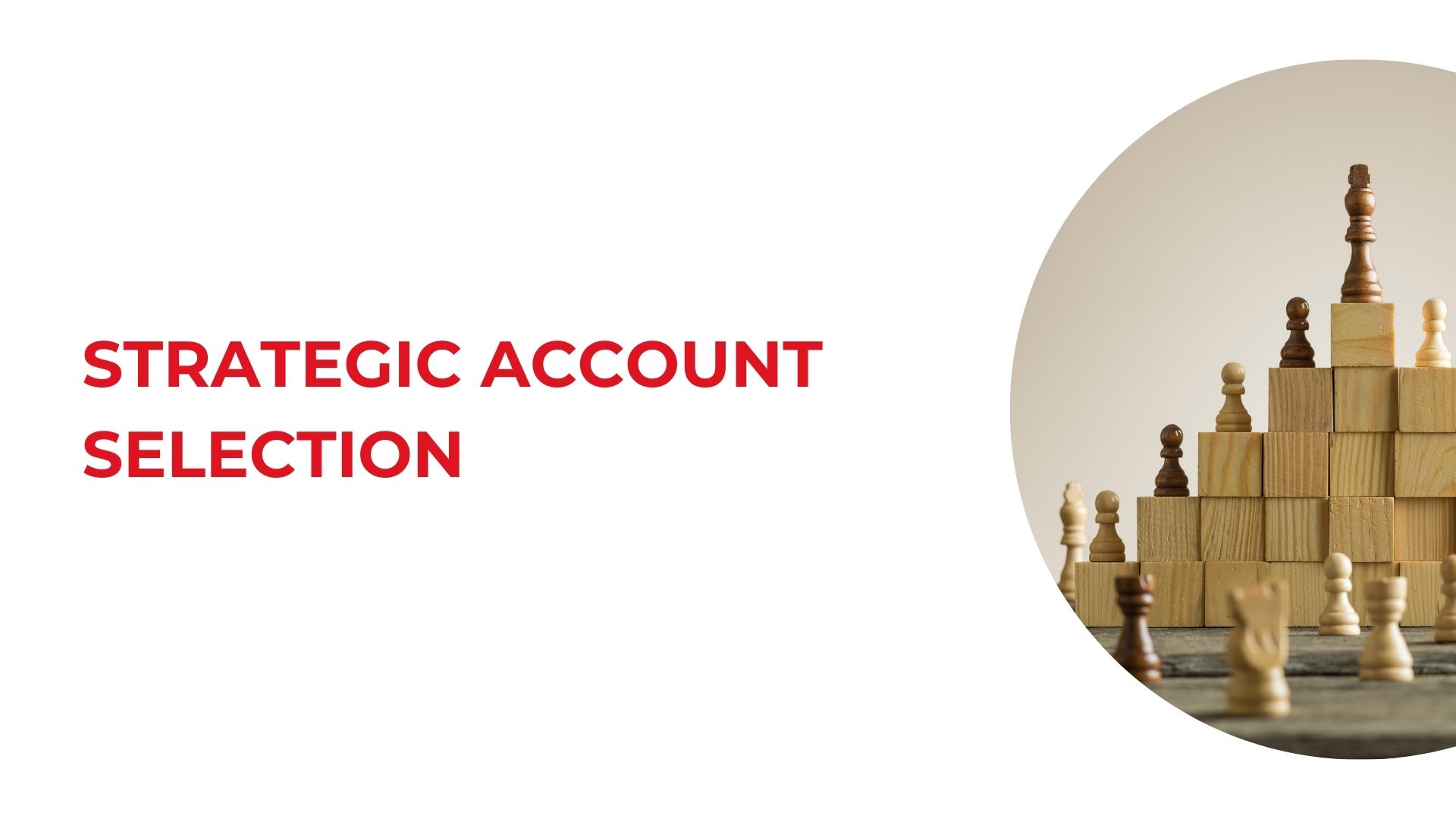Account Selection STRATEGIC ACCOUNT SELECTION