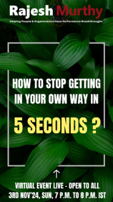 How to stop getting in your own way in FIVE Seconds? cover
