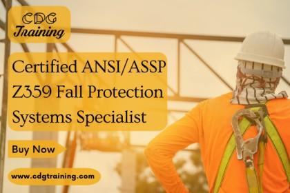 Certified ANSI/ASSP Z359 Fall Protection Systems Specialist cover
