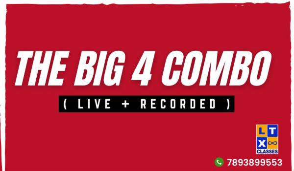 The BIG 4 COMBO ( Live + Recorded ) cover