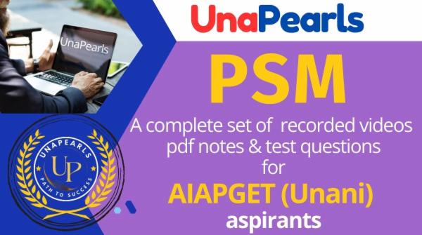 PSM for AIAPGET (Unani) cover
