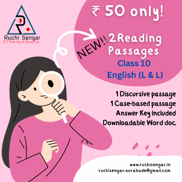 Reading Passages Q1 & 2 (Class X L & L ) 2024-25 cover