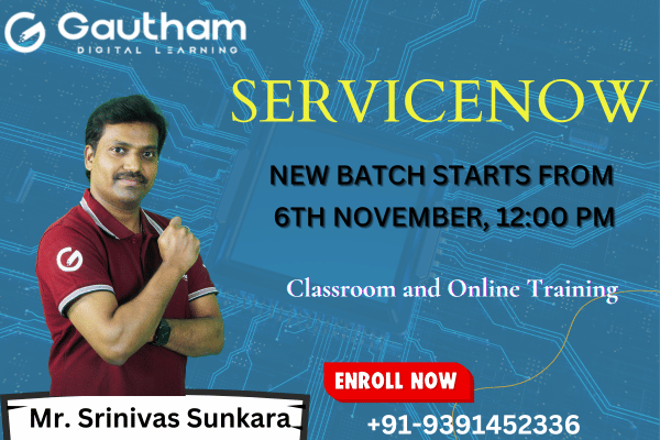 ServiceNow Live Classes : New Batch Starts from 6th November 2024 12:00 PM cover