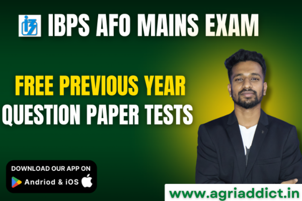 Free IBPS AFO Mains Previous year Question papers mock tests cover