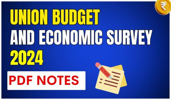 Union Budget and Economic Survey PDF Notes cover