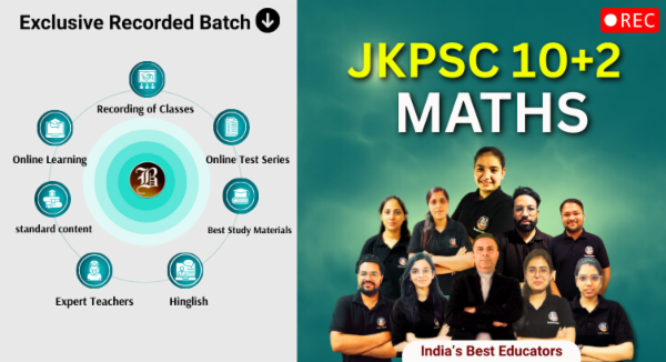 JKPSC 10+2 Lecturer Mathematics Recorded Batch cover
