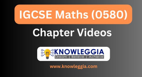 IGCSE Maths (0580) - Videos cover