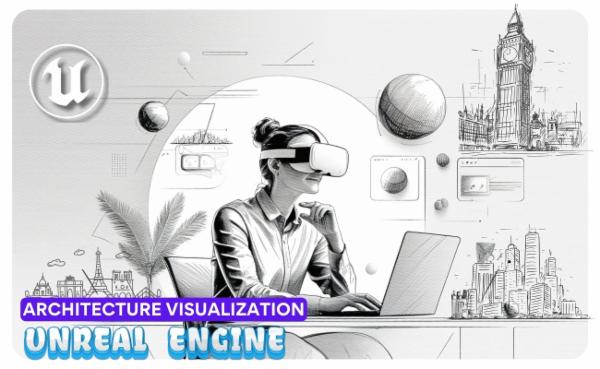 Civil, Interior & Architectural Design Using Unreal Engine cover