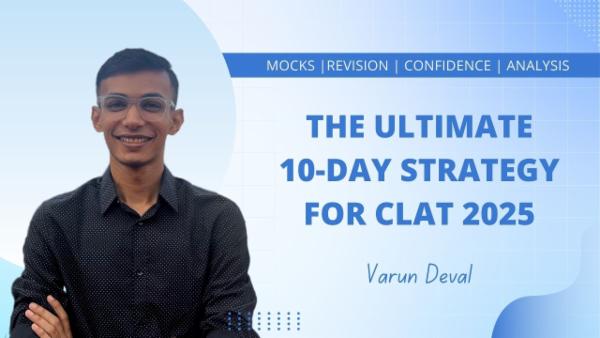 The Ultimate 10-Day Strategy for CLAT 2025 cover