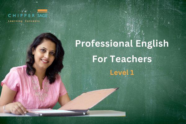 Professional English for Teachers - Level 1 cover