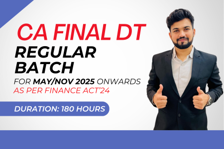 CA Final DT Regular Batch for May 25 & Nov 25 cover