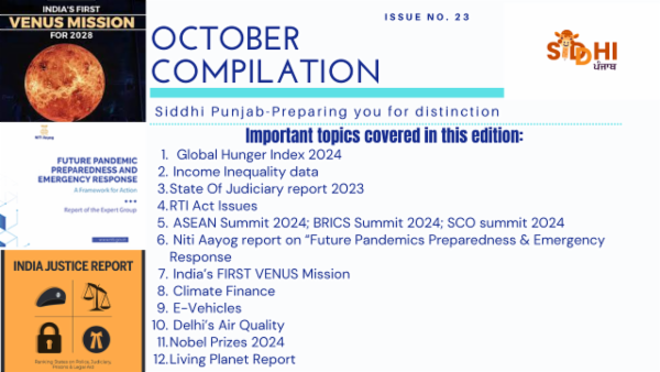 October Month Compilation for Punjab PCS 2025-26 cover