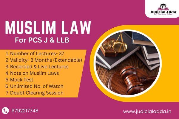 Muslim Law cover