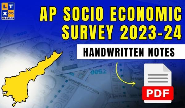 AP Socio Economic Survey Notes PDF (Handwritten) cover