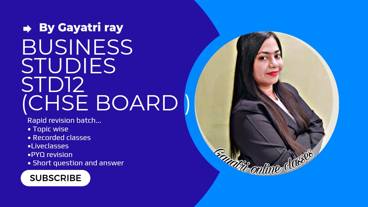 CLASS 12 COMMERCE BUSINESS STUDIES AND MANAGEMENT cover