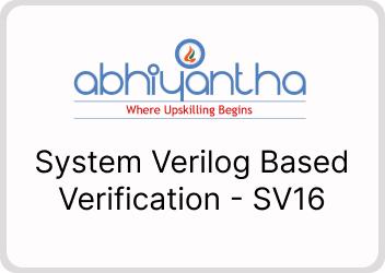 System Verilog Based Verification - SV16 cover