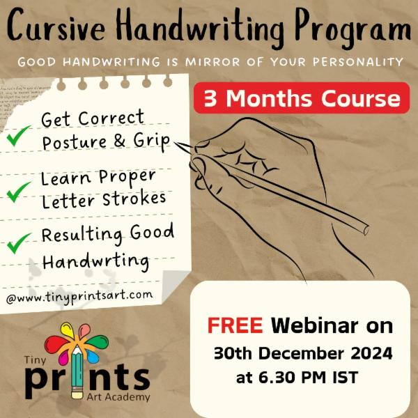 Cursive Handwriting Program, Parent Webinar Dec 2024 cover
