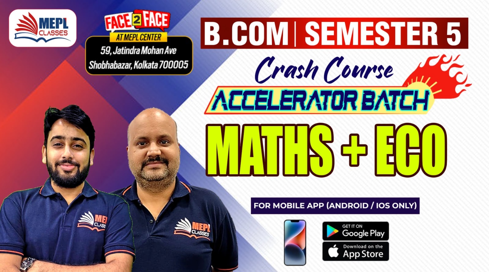 B.COM - SEMESTER 5 REGULAR - ACCELERATOR BATCH - MATHS & ECONOMICS (CRASH COURSE) - FOR MOBILE APP (ANDROID/IOS ONLY) cover
