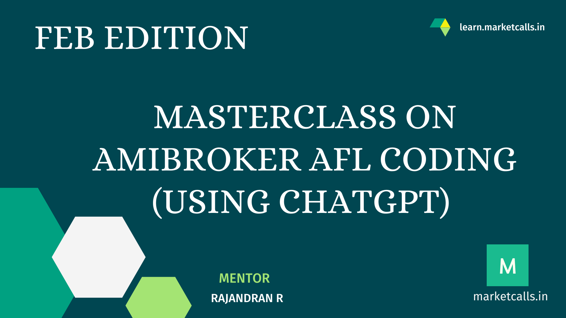 Masterclass on Amibroker AFL Coding (using ChatGPT) Feb 2025 Edition cover