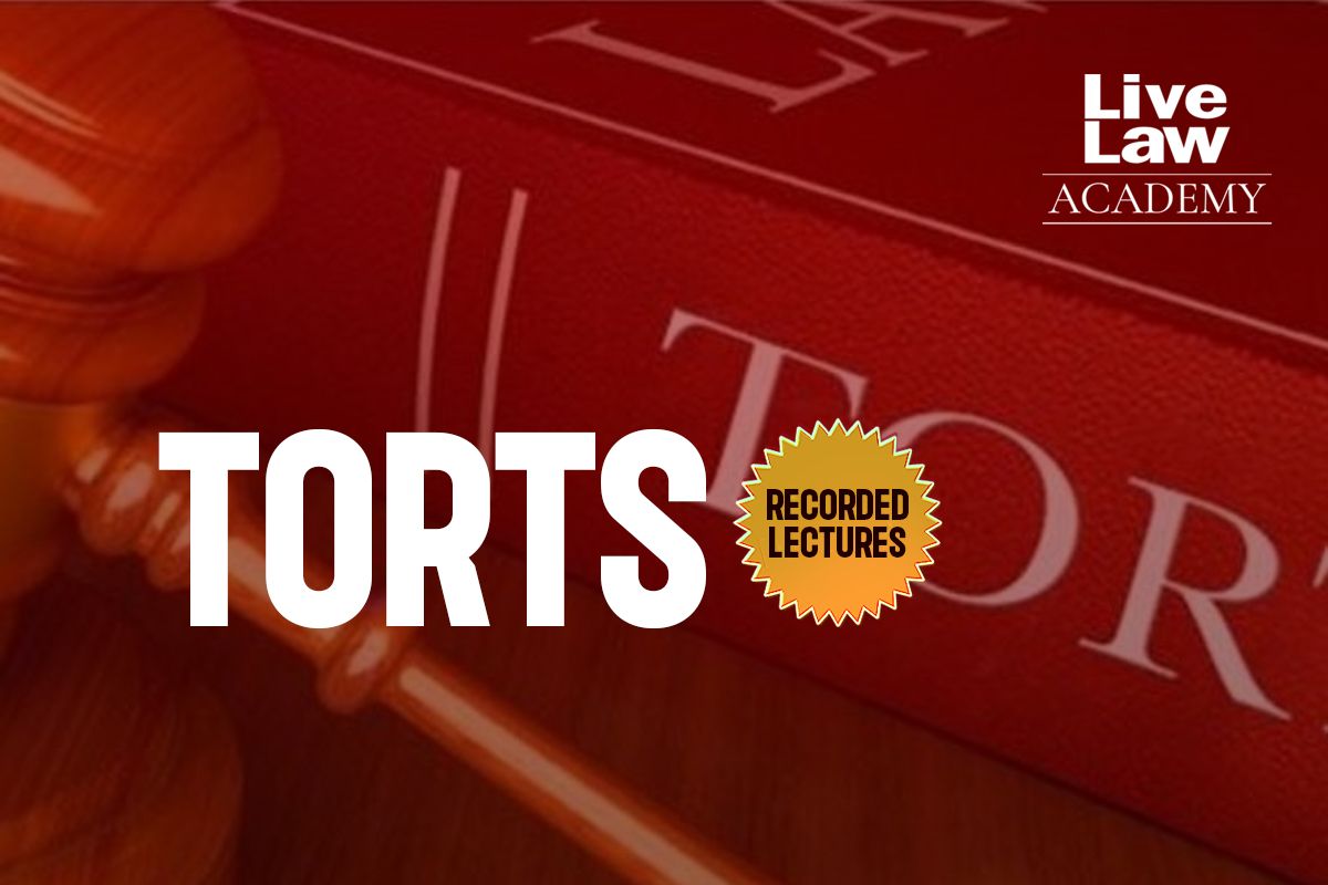 Law of Torts- Recorded Lectures cover