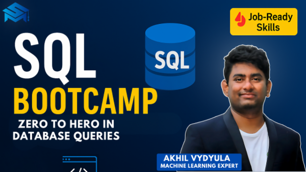 SQL Bootcamp: Zero to Hero in Database Queries cover