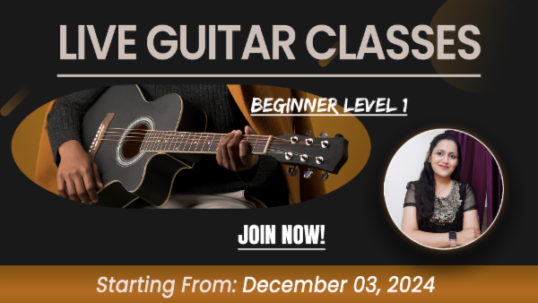 DECEMBER 2024 - LIVE GUITAR CLASSES - pre - Bookings Open cover