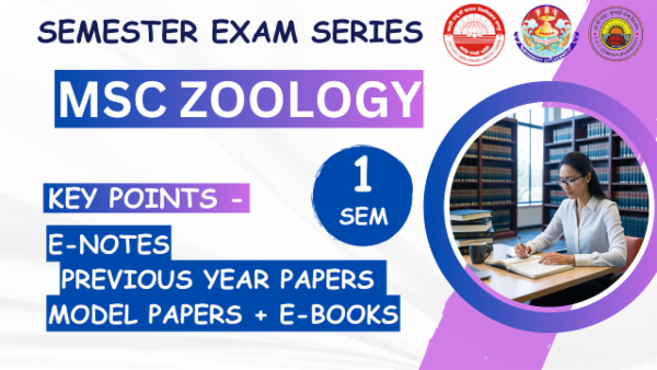 Msc Zoology 1st Semester Exam Preparation Batch 2025 | For Lucknow University/CSJMU Kanpur/DDU University Students cover