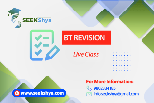 BT revision class by Arju Ma'am cover