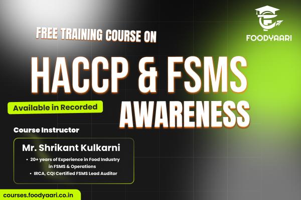 HACCP and FSMS — Self-paced online Certification Course | FoodYaari