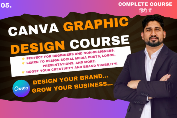 Canva Desing course - enhance your design skills and creativity. cover