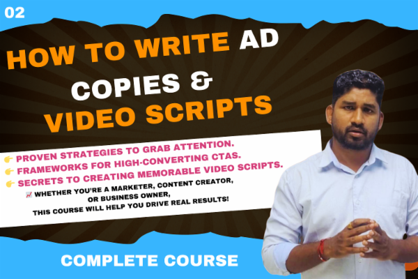 How to write Ad copies & Video scripts cover