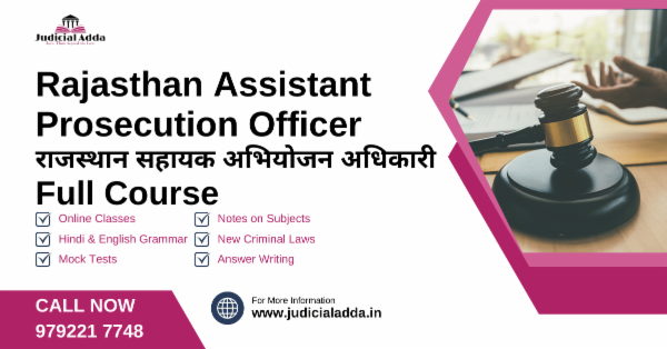 Rajasthan Assistant Prosecution Officer cover