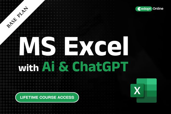 Microsoft Excel with Ai and ChatGPT cover