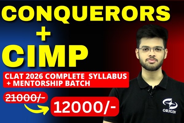 CLAT 2026 : Conquerors + CIMP cover
