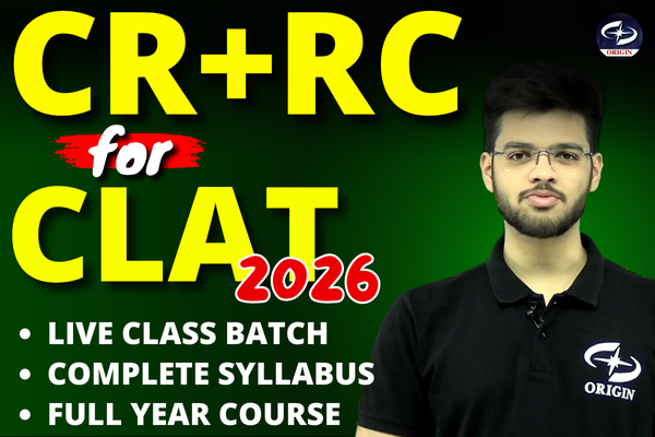 CLAT 2026 - CR + RC Preparation Batch cover