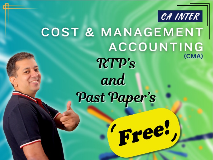 CA INTER - RTPs and Past Papers of Cost & Management Accounting (CMA) cover