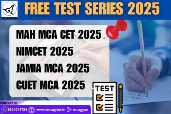FREE TEST SERIES FOR MCA ENTRANCE 2025 cover