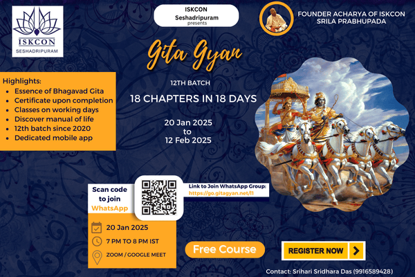 Bhagavad Gita Level 1 - 18 Chapters in 18 Days cover