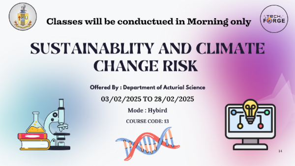 Sustainability And Climate Change Risk cover